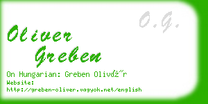 oliver greben business card